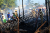Mangaluru: Three shanties gutted in fire at Hoige Bazar